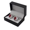 Red Zirconia Cufflinks
