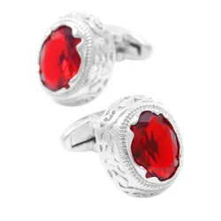 Röd Zirconia Cufflinks