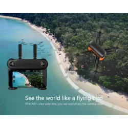 DronesWingsland Fly M5 GPS inalámbrico FPV 720P Cámara RC Drone Quadcopter RTF