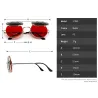 Steampunk Vintage Round Double Lens aurinkolasit Unisex