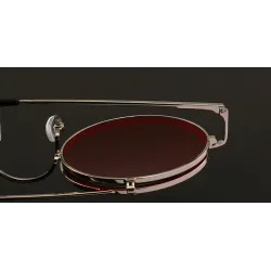 Steampunk Vintage Round Double Lens aurinkolasit Unisex
