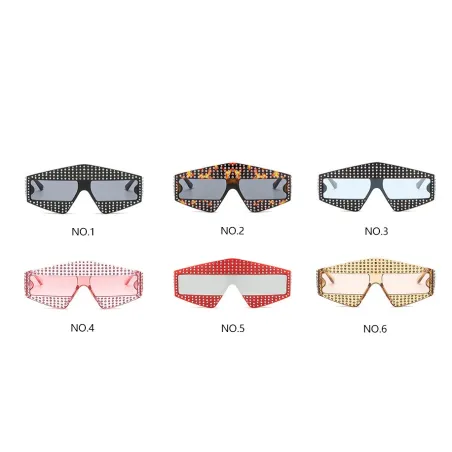 Cornice strass - occhiali da sole oversize