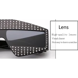 Cornice strass - occhiali da sole oversize