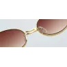 Retro Steampunk Små runda solglasögon Unisex UV400