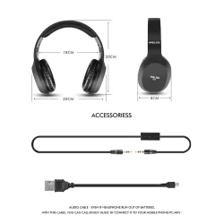 AuricularesAuriculares Bluetooth plegable S11 inalámbrico con micrófono