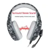 PS4 PC Computer Xbox En - kamouflage hörlurar - headset med mikrofon