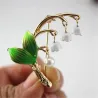 Lily of the Valley & Pearl - brosch