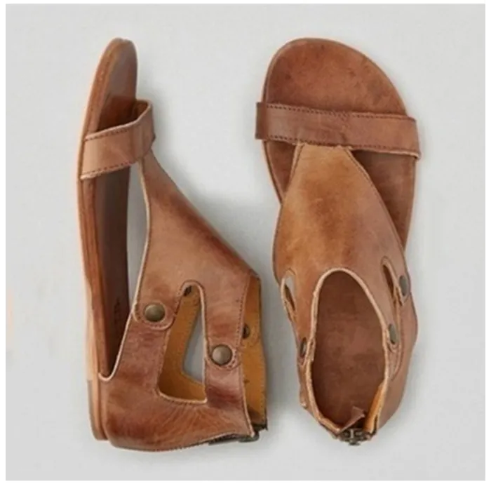 Leren Gladiator DamessandalenSandalen