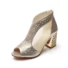 Elegantti Shiny Sandals Booties