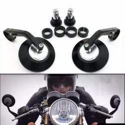 7/8" Round moto vista posteriore Bar-End specchi set