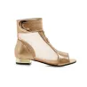 Stivali Mesh con decorazione glamour in metallo