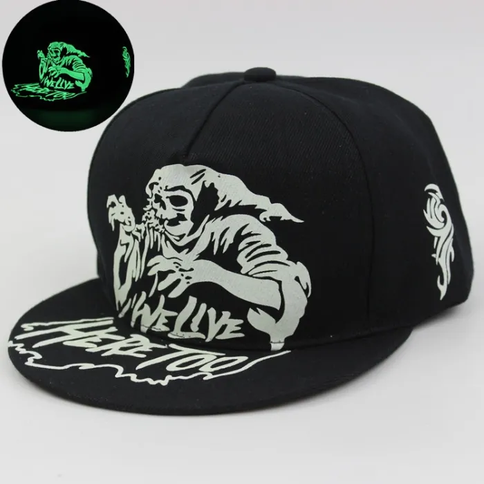 Fluorescerande glöd i den mörka baseball Cap Unisex