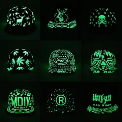 Fluorescent Glow In The Dark Baseball Cap Unisex