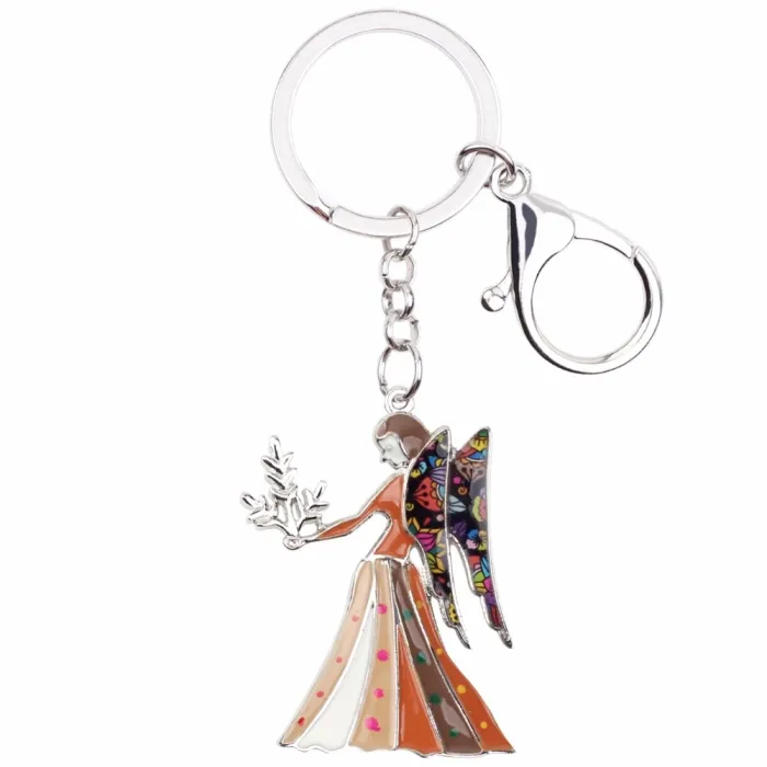 Jungfru Zodiac Sign Keychain Keyring