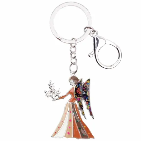 Jungfru Zodiac Sign Keychain Keyring