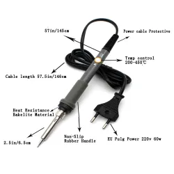 Soldadores60W - soldadura de hierro - temperatura ajustable
