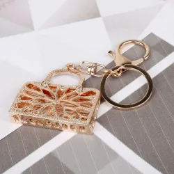 llaveroBolso de cristal de Rhinestone - llavero