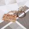 Rhinestone & crystal handbag - keychain