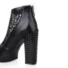 Vintage High Heel Plattform Zipper Sandalen