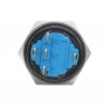 12V 5pin 19mm pulsante in metallo - interruttore di accensione momentaneo con LED - interruttore impermeabile - Nero