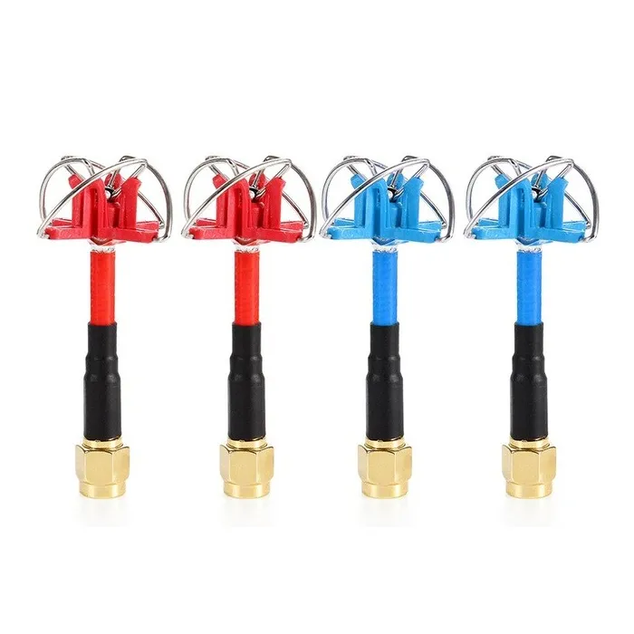 TX RX RC Drone RHCP 3dBi 60mm lyhyt FPV 4-leaf Clover Antenna SMA / RP-SMA