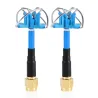 TX RX RC Drone RHCP 3dBi 60mm Kort FPV 4-blad Clover Antenna SMA / RP-SMA