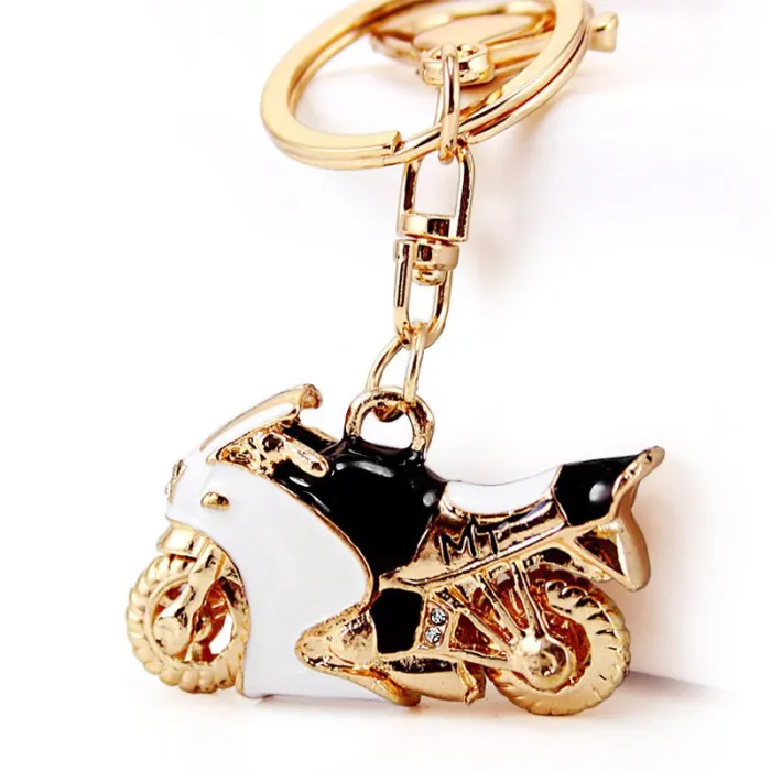 Chaveiro de cristal de esmalte de motocicleta