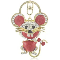 Portachiavi in cristallo Mouse
