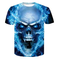 Teschio 3D uomo T-Shirt