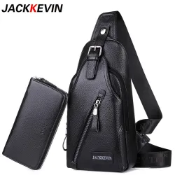 Męska Crossbody Skórzana TorbaTorebki