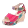 Fiore modello cuneo tallone sandali