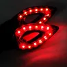 Vattentät Universal 12 LED Motorcykel Turn Signal Indikatorer Lights 2pcs