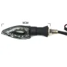 Vattentät Universal 12 LED Motorcykel Turn Signal Indikatorer Lights 2pcs