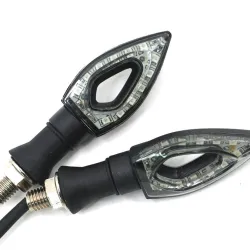 Vattentät Universal 12 LED Motorcykel Turn Signal Indikatorer Lights 2pcs