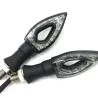 Vattentät Universal 12 LED Motorcykel Turn Signal Indikatorer Lights 2pcs
