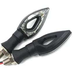 Vattentät Universal 12 LED Motorcykel Turn Signal Indikatorer Lights 2pcs