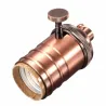 Vintage - retro Edison lampa - E27 bulb socket - aluminium