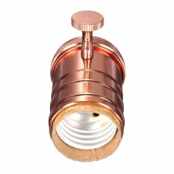 Vintage - retro Edison lampa - E27 bulb socket - aluminium
