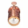 Vintage - retro Edison lampa - E27 bulb socket - aluminium