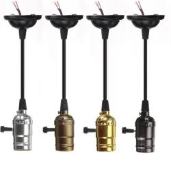 Accesorios de iluminaciónE27 Soporte de base de lámpara retro Edison