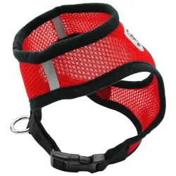 Puppy & cão respirável nylon malha chicote & leash conjunto