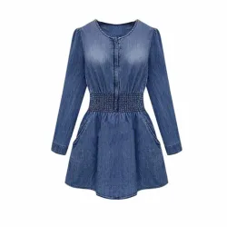 Denim - jeans - mini abito vintage