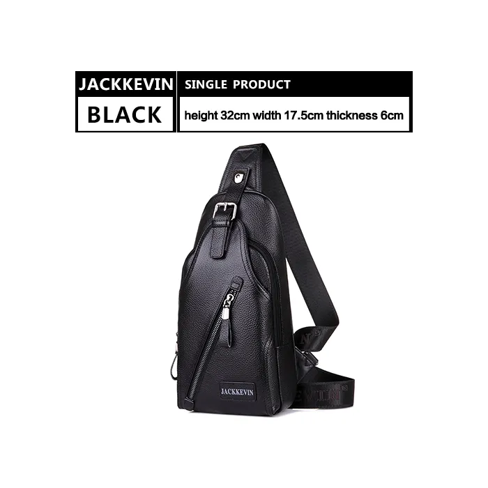 Men's Genuine Leather Crossbody Bag