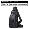 Men's Genuine Leather Crossbody Bag