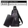 Men's Genuine Leather Crossbody Bag