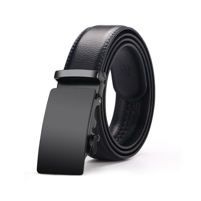 Cowhide Genuine Leather Automatic Buckle BeltBelts