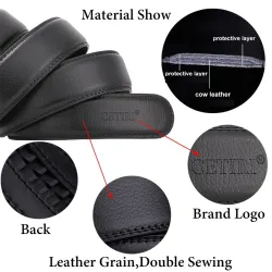 Cowhide Genuine Leather Automaattinen Buckle Belt