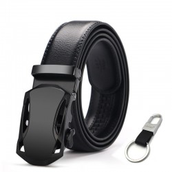 Cowhide Genuine Leather Automatic Buckle BeltBelts