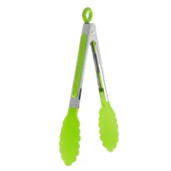 Stainless Steel Silicone Kitchen BBQ - Salad Bread Tong