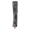 BotasBotas de verano de Mid-Half Thin High Heels Pointed Toe Zipper